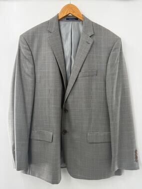 Polo Ralph Lauren Men’s Houndstooth Jacket Blazer Silk/Wool Blend Size 48R EUC